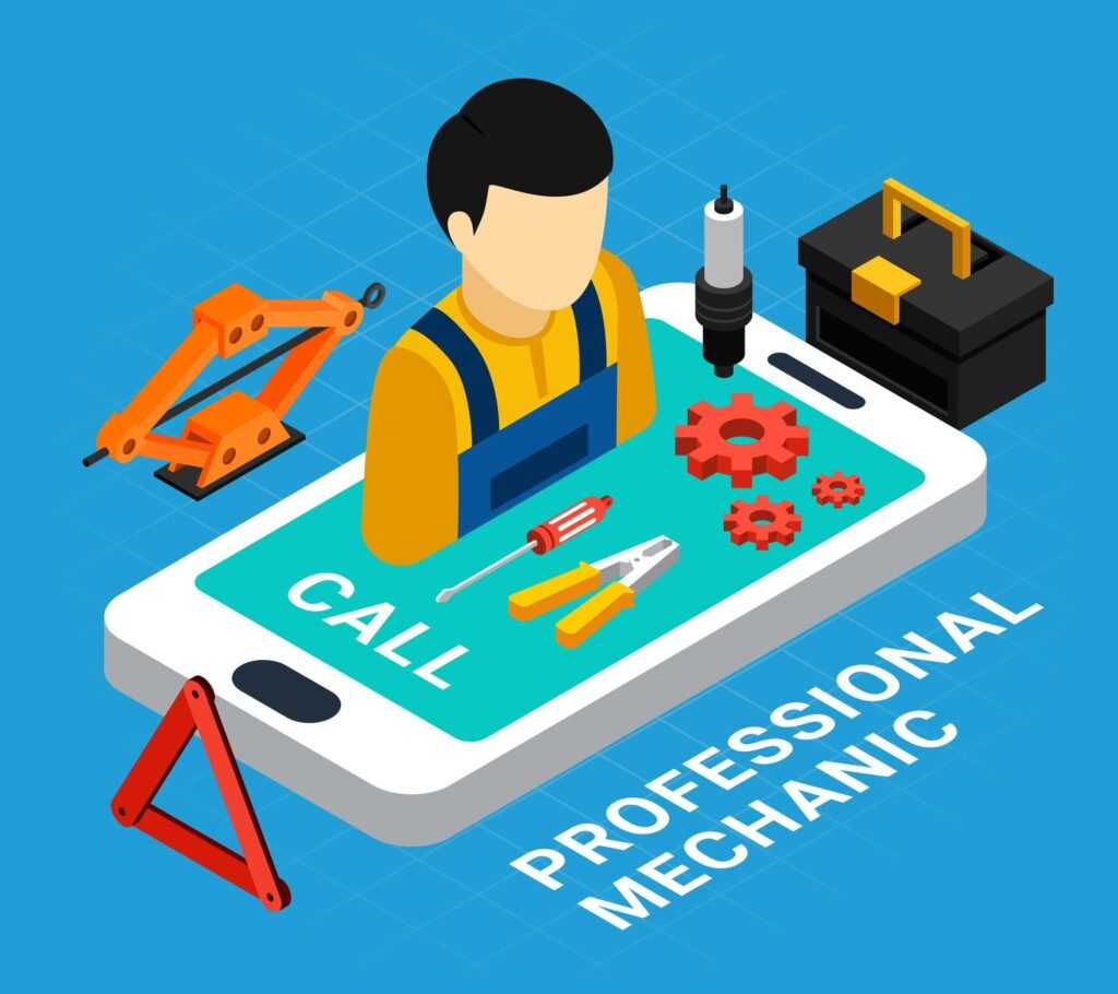 mobile technician repairing smartphone representing mobile repairing service India by dead phone repair experts and phone display replacement India