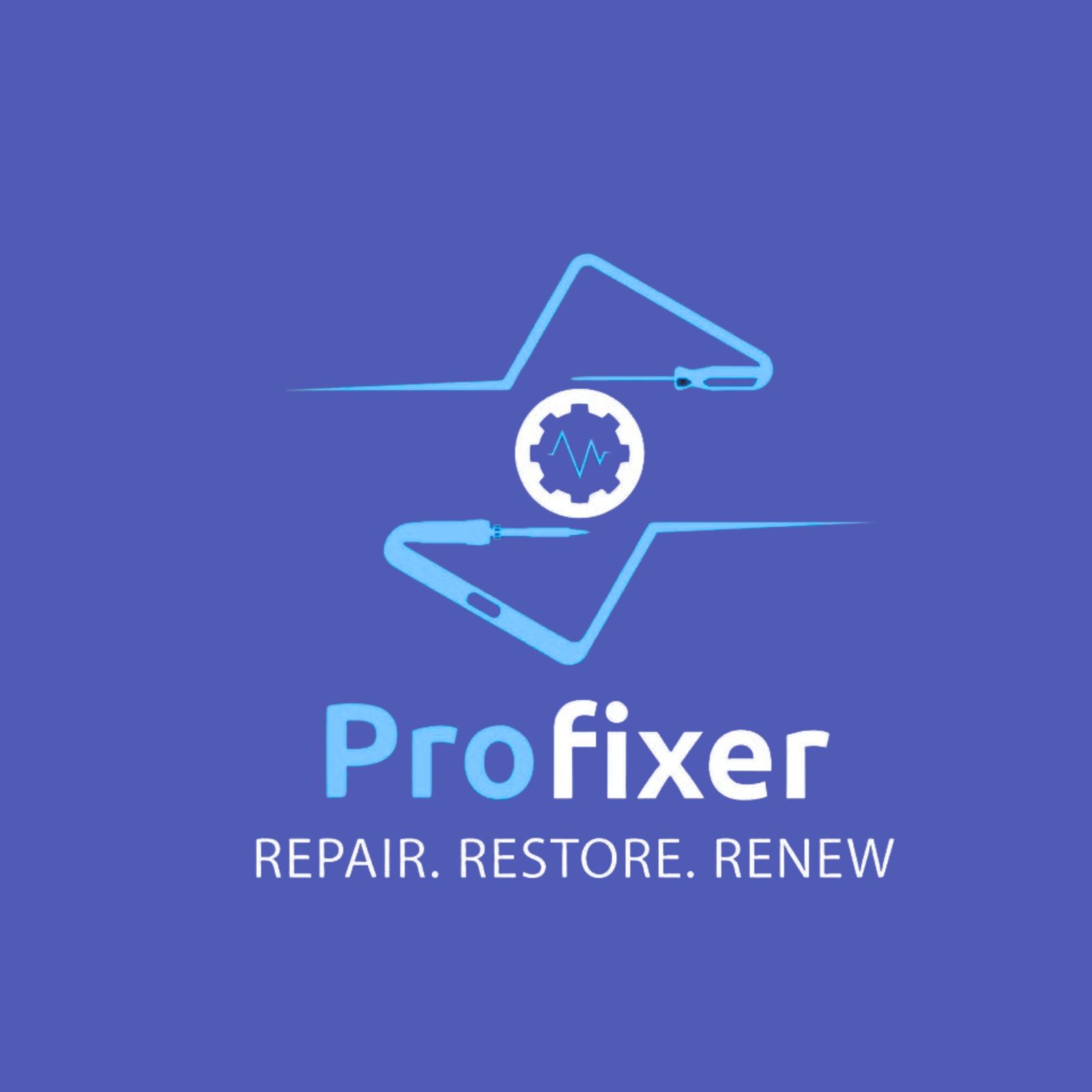 Profixer mobile repairing service logo built on trust and expertise trusted mobile repair company India providing professional smartphone repair solutions